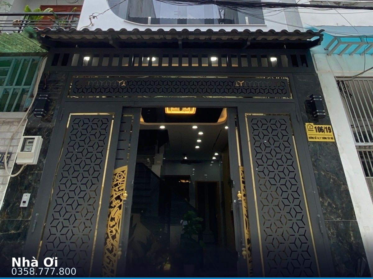 Nhà hẻm — Đường Số 14, Thông Tây Hội, Gò Vấp — 43m² · ngang 3.6m · 4 tầng — 7,4 tỷ