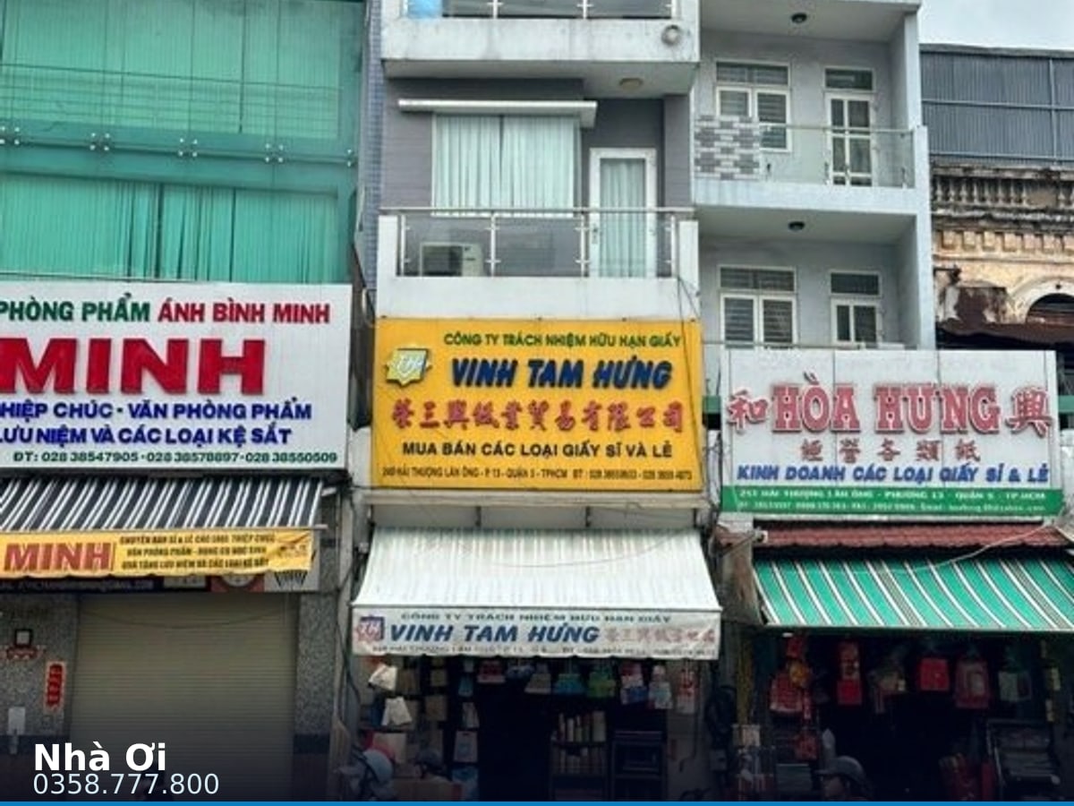 Nhà mặt tiền — Hải Thượng Lãn Ông, Chợ Lớn, Quận 5 — 98.8m² · ngang 4m · 5 tầng — 50 tỷ