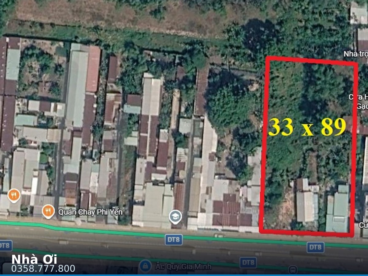 Nhà mặt tiền — Tỉnh Lộ 8, Bình Mỹ, Củ Chi — 2934m² · ngang 33m · 1 tầng — 125 tỷ